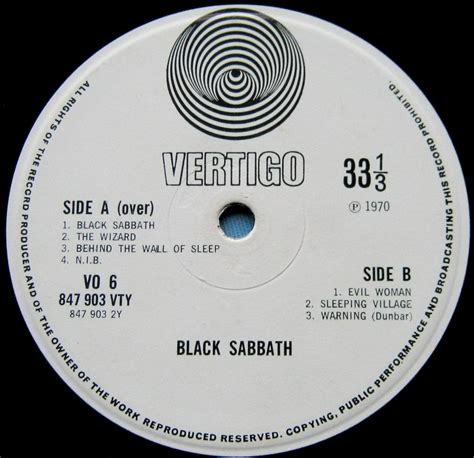 black sabbath record label